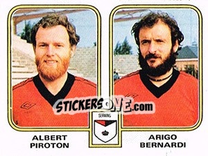 Sticker Albert Piroton / Arigo Bernardi - Football Belgium 1980-1981 - Panini