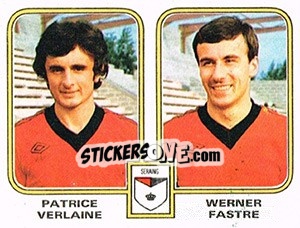 Cromo Patrice Verlaine / Werner Fastre - Football Belgium 1980-1981 - Panini