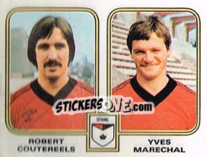 Sticker Robert Coutereels / Yvees Marechal - Football Belgium 1980-1981 - Panini