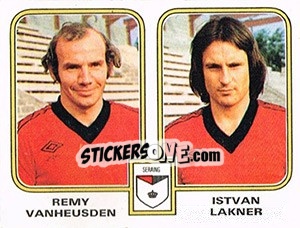Figurina Remy Vanheusden / Istvan Lakner - Football Belgium 1980-1981 n. 433 - Panini