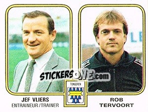 Sticker Jef Vliers / Robe Tervoort - Football Belgium 1980-1981 n. 435 - Panini