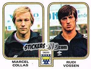 Figurina Marcel Collas / Rudi Vossen - Football Belgium 1980-1981 - Panini