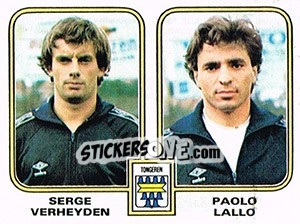 Cromo Serge Verheyden / Paolo Lallo - Football Belgium 1980-1981 n. 438 - Panini