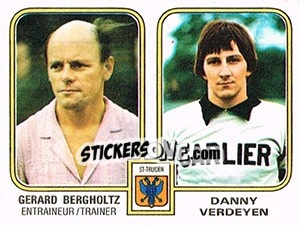 Cromo Gerard Bergholtz / Danny Verdeyen - Football Belgium 1980-1981 n. 441 - Panini
