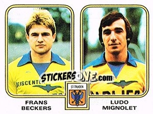 Figurina Frans Beckers / Ludo Mignolet - Football Belgium 1980-1981 - Panini
