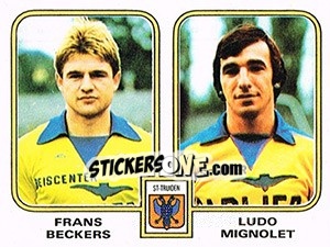Sticker Frans Beckers / Ludo Mignolet - Football Belgium 1980-1981 n. 443 - Panini