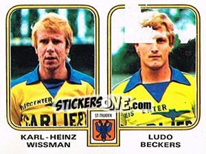 Cromo Karl-Heinz Wissmann / Ludo Beckers - Football Belgium 1980-1981 n. 445 - Panini