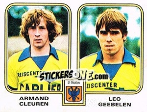 Sticker Armand Cleuren / Leo Geeblen - Football Belgium 1980-1981 - Panini