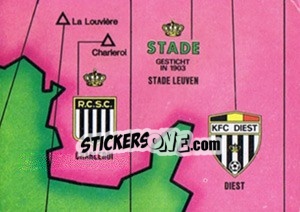 Sticker Belgique Carte - Football Belgium 1981-1982 n. 8 - Panini