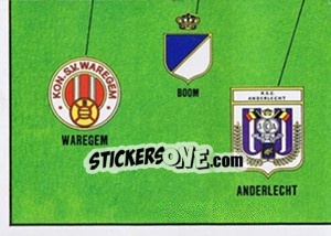 Sticker Belgique Carte - Football Belgium 1981-1982 n. 10 - Panini