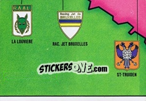 Sticker Belgique Carte - Football Belgium 1981-1982 n. 11 - Panini