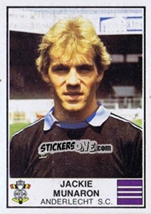 Sticker Jackie Munaron - Football Belgium 1981-1982 n. 15 - Panini
