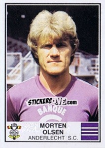 Sticker Morten Olsen - Football Belgium 1981-1982 n. 16 - Panini
