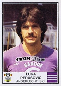 Sticker Luka Peruzovic - Football Belgium 1981-1982 - Panini