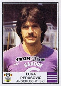 Sticker Luka Peruzovic - Football Belgium 1981-1982 n. 17 - Panini