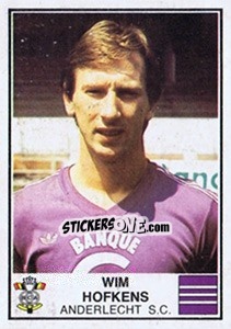 Sticker Wim Hofkens - Football Belgium 1981-1982 - Panini