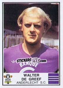 Sticker Walter de Greef