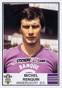 Sticker Michel Renquin - Football Belgium 1981-1982 - Panini