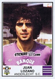 Sticker Juan Lozano - Football Belgium 1981-1982 n. 25 - Panini