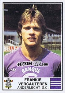 Sticker Frankie Vercauteren - Football Belgium 1981-1982 - Panini