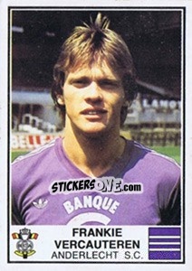 Sticker Frankie Vercauteren - Football Belgium 1981-1982 n. 26 - Panini