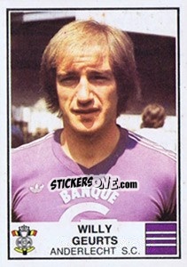 Sticker Willy Geurts - Football Belgium 1981-1982 - Panini