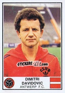 Sticker Dimitri Davidovic - Football Belgium 1981-1982 n. 33 - Panini