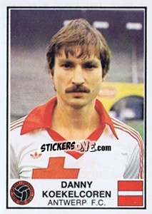 Sticker Danny Koekelcoren - Football Belgium 1981-1982 - Panini