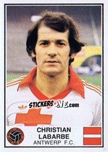 Sticker Christian Labarbe - Football Belgium 1981-1982 - Panini