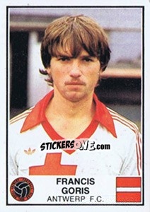 Sticker Francis Goris - Football Belgium 1981-1982 - Panini