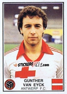 Sticker Gunther van Eyck - Football Belgium 1981-1982 - Panini