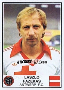 Sticker Laszlo Fazekas - Football Belgium 1981-1982 n. 47 - Panini