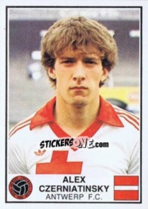 Sticker Alex Czerniatinsky - Football Belgium 1981-1982 n. 48 - Panini
