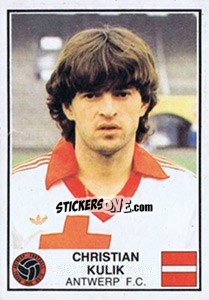 Sticker Christian Lkulik - Football Belgium 1981-1982 - Panini