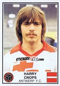 Sticker Harry Cnops - Football Belgium 1981-1982 - Panini