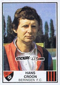 Sticker Hans Croon - Football Belgium 1981-1982 - Panini