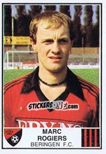 Sticker Marc Rogiers - Football Belgium 1981-1982 - Panini