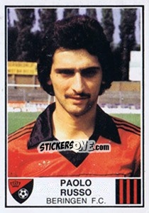 Figurina Paolo Russo - Football Belgium 1981-1982 - Panini