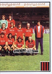 Sticker Team - Football Belgium 1981-1982 - Panini