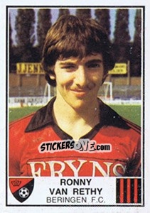 Figurina Ronny van Rethy - Football Belgium 1981-1982 - Panini