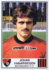 Sticker Johan Vanarwegen - Football Belgium 1981-1982 - Panini