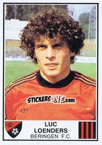 Figurina Luc Loenders - Football Belgium 1981-1982 - Panini