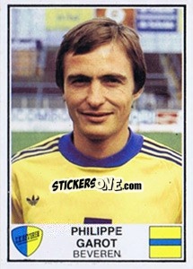 Sticker Philippe Garot - Football Belgium 1981-1982 - Panini
