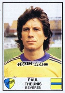 Sticker Paul Theunis - Football Belgium 1981-1982 n. 81 - Panini