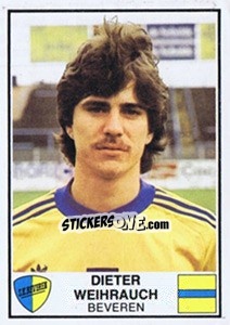 Sticker Dieter Weichrauch - Football Belgium 1981-1982 - Panini