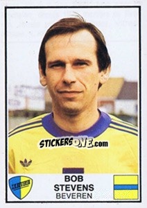 Figurina Bob Stevens - Football Belgium 1981-1982 - Panini