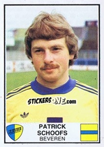 Sticker Patrick Schoofs - Football Belgium 1981-1982 - Panini