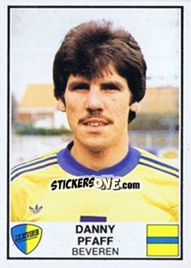 Sticker Danny Pfaff - Football Belgium 1981-1982 n. 87 - Panini