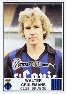 Sticker Walter Ceulemans - Football Belgium 1981-1982 n. 95 - Panini
