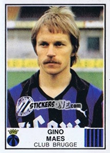 Figurina Gino Maes - Football Belgium 1981-1982 n. 96 - Panini